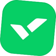 Green rounded tile with a white checkmark.