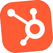 HubSpot logo on an orange rounded square.