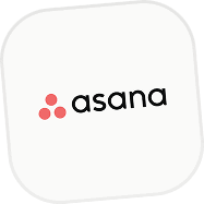 Asana logo.